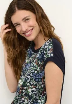 Kaffe BPGARDINA PRINTED BLOUSE SHORT SLEEVES - Pusero -Kaffe Myymälä 69162cfb010c45deac20e847f89340d8